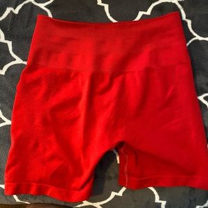 Alphalete amplify shorts formula red